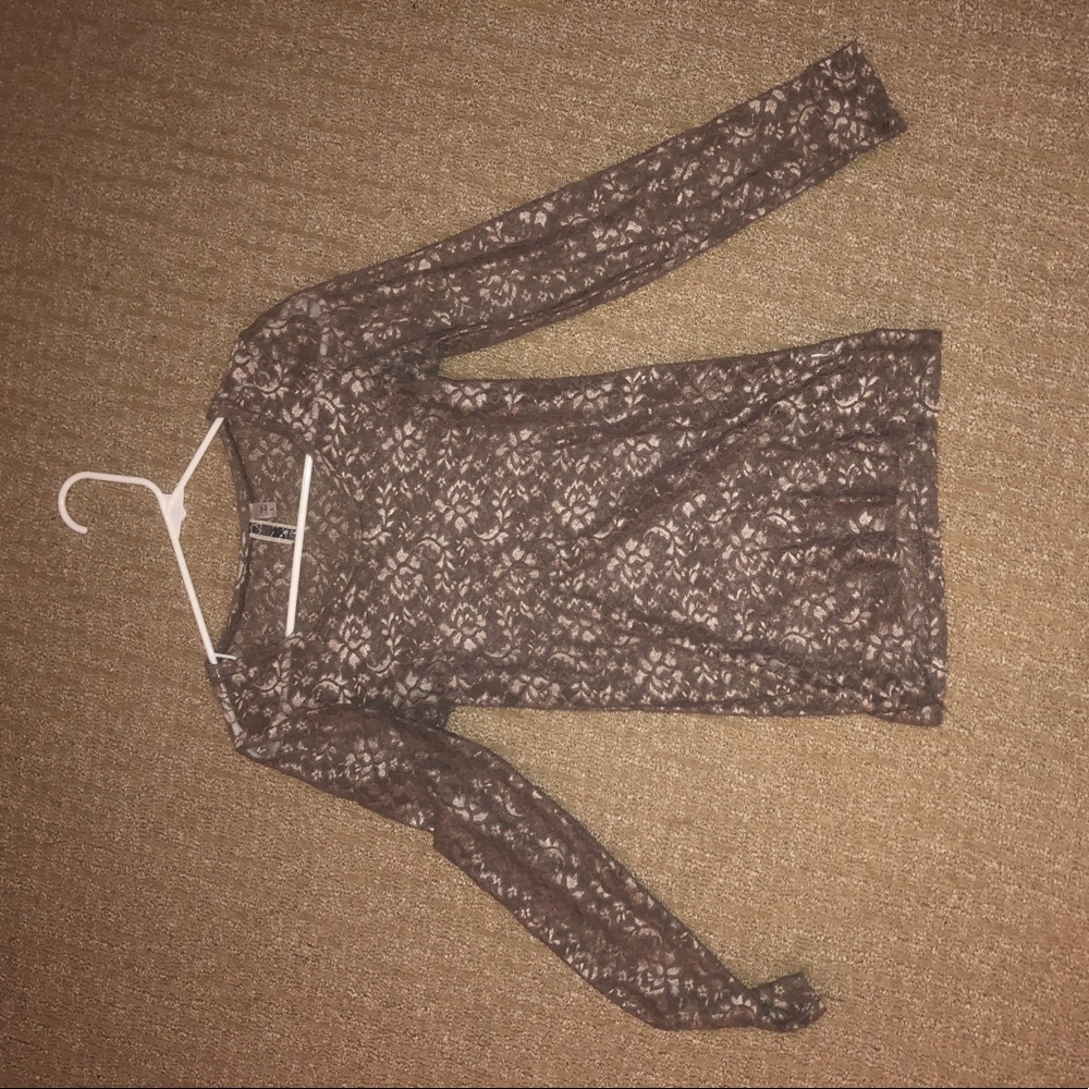 Sheer Gray Long Sleeve